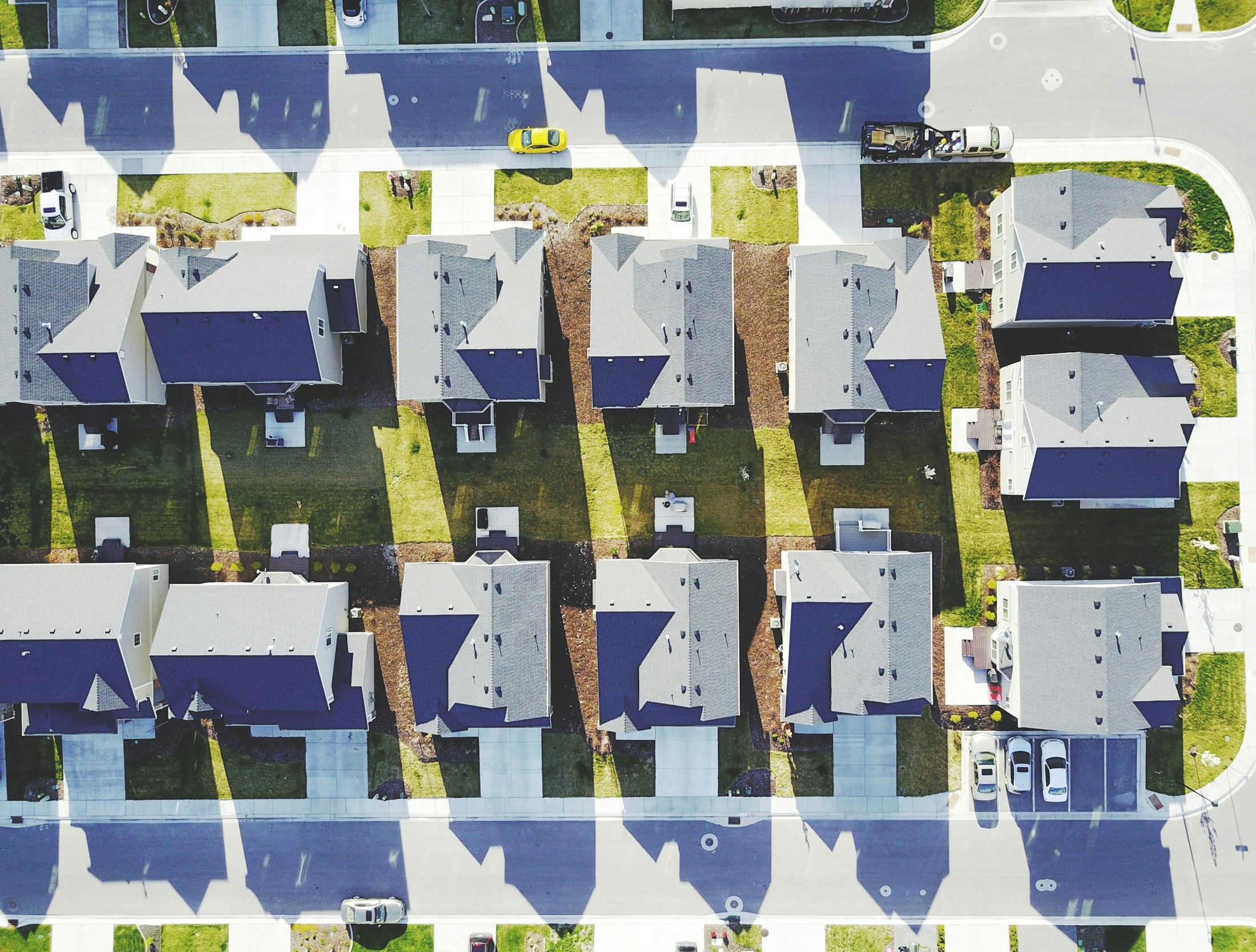 Aerial view of an Auckland residential development